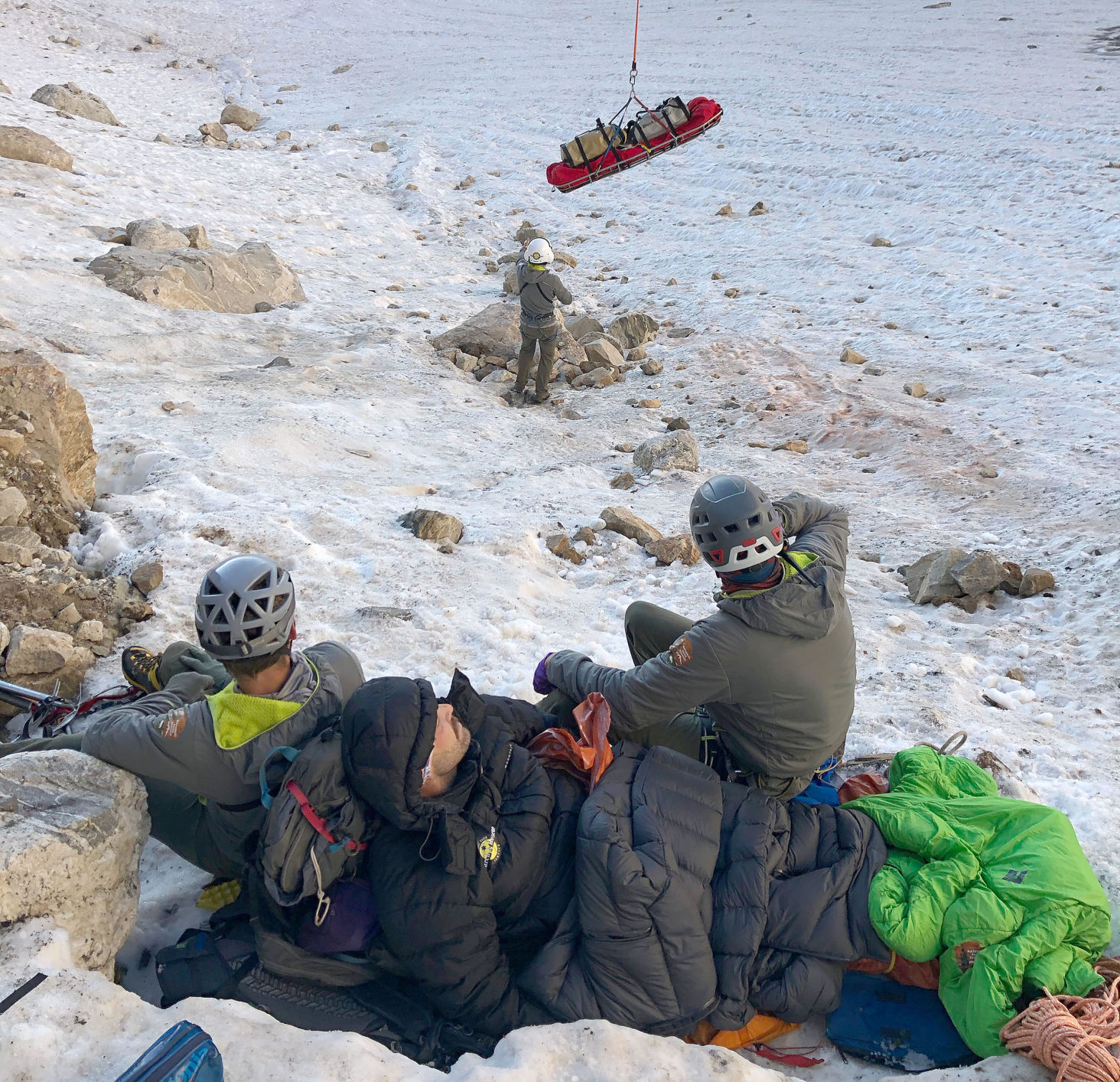 Teton Glacier rescue